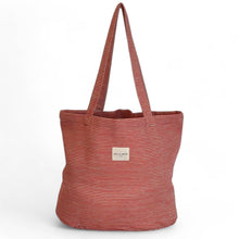 Lade das Bild in den Galerie-Viewer, Grosse Tasche aus softem Cord poppy