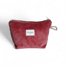 Load image into Gallery viewer, Necessaire klein aus softem Cord coral