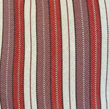 Lade das Bild in den Galerie-Viewer, Grosse Tasche aus Jacquardstoff stripes berry