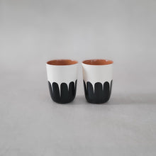 Load image into Gallery viewer, Espressobecher Säulen schwarz