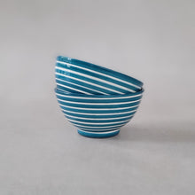 Load image into Gallery viewer, Tapasbowl geringelt petrol