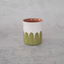Load image into Gallery viewer, Kaffeebecher Säulen pistache