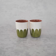 Load image into Gallery viewer, Espressobecher Säulen pistache