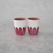 Load image into Gallery viewer, Espressobecher Säulen vinho