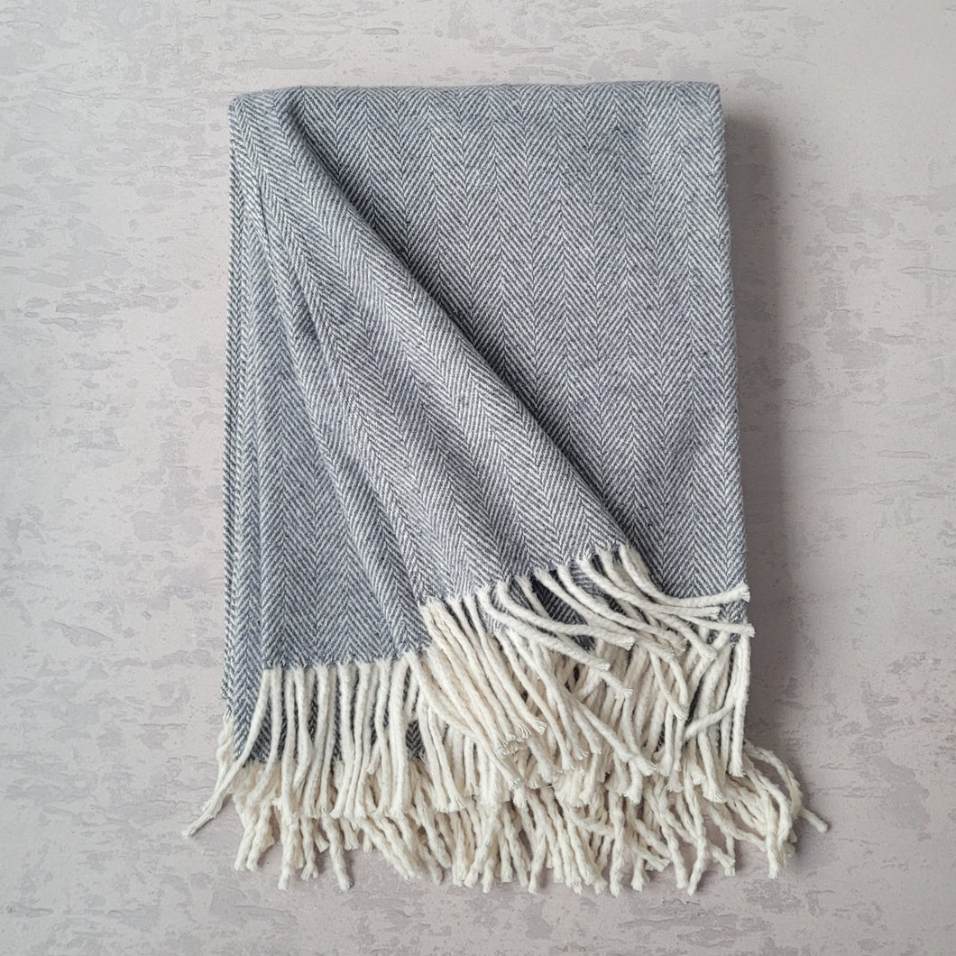Softest Cotton Blanket grey