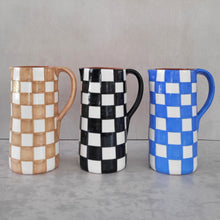 Load image into Gallery viewer, Gerader Krug gross 1.3 l check schwarz