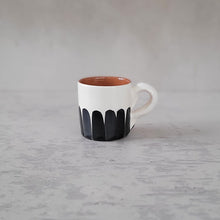 Charger l'image dans la galerie, Espressotasse Säulen schwarz