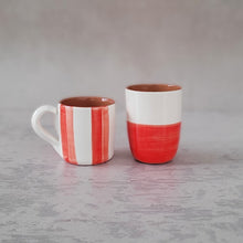 Load image into Gallery viewer, Espressobecher halb rot