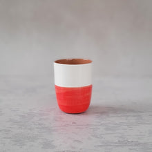 Load image into Gallery viewer, Espressobecher halb rot