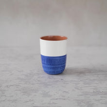 Load image into Gallery viewer, Espressobecher halb marineblau