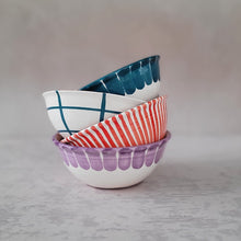 Load image into Gallery viewer, Müslischüssel Säulen petrol