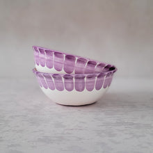 Load image into Gallery viewer, Müslischüssel Säulen lila