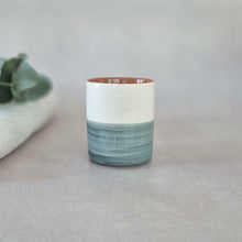 Load image into Gallery viewer, Kaffeebecher halb eukalyptus