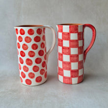 Load image into Gallery viewer, Gerader Krug gross 1.3 l check rot