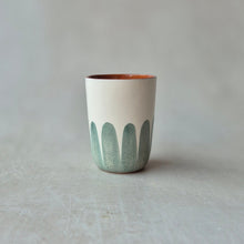 Load image into Gallery viewer, Espressobecher Säulen eukalyptus