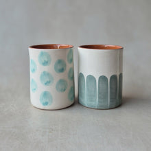 Load image into Gallery viewer, Kaffeebecher Säulen eukalyptus