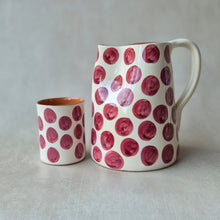 Load image into Gallery viewer, Kaffeebecher Punkte vinho