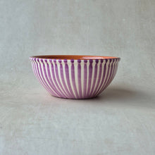 Load image into Gallery viewer, Müslischüssel gestreift lila