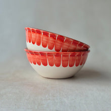 Load image into Gallery viewer, Müslischüssel Säulen rot