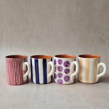 Load image into Gallery viewer, Tasse hoch gestreift vinho