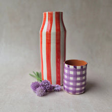 Load image into Gallery viewer, Garrafa breit gestreift rot