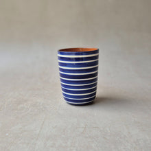 Load image into Gallery viewer, Expresso cup navy blue rings