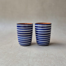 Load image into Gallery viewer, Expresso cup navy blue rings