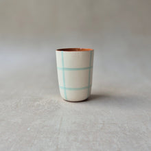 Load image into Gallery viewer, Espressobecher kariert mint