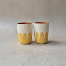 Load image into Gallery viewer, Espressobecher Säulen ocker