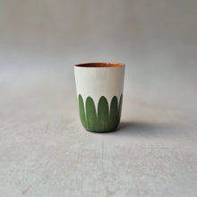 Load image into Gallery viewer, Green espresso cup columns