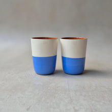 Load image into Gallery viewer, Espresso cup half blue