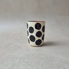 Load image into Gallery viewer, Espresso cup dots black