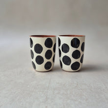 Load image into Gallery viewer, Espresso cup dots black