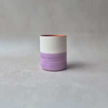 Load image into Gallery viewer, Kaffeebecher halb lila