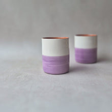 Load image into Gallery viewer, Kaffeebecher halb lila