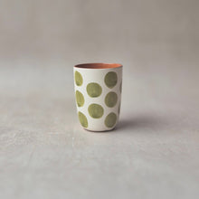 Load image into Gallery viewer, Espressobecher Punkte pistache
