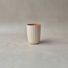 Load image into Gallery viewer, Espressobecher gestreift beige