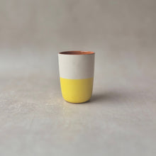 Load image into Gallery viewer, Espressobecher halb zitrone