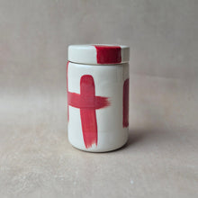 Load image into Gallery viewer, Keramikdose Red Brushstroke