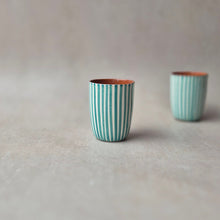 Load image into Gallery viewer, Espressobecher gestreift tropical