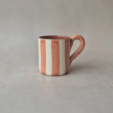 Load image into Gallery viewer, Stripe Mug terracotta