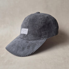 Lade das Bild in den Galerie-Viewer, Cap aus Baumwollcord anthrazit