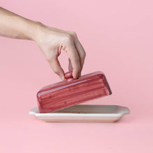 Lade das Bild in den Galerie-Viewer, Butterdose Burgundy