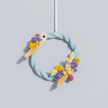 Lade das Bild in den Galerie-Viewer, Geflochtener Keramikuntersetzer Sicilia light blue