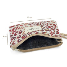 Lade das Bild in den Galerie-Viewer, Mini-Pouch aus Jacquardstoff leopard
