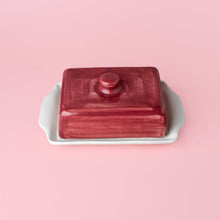Lade das Bild in den Galerie-Viewer, Butterdose Burgundy
