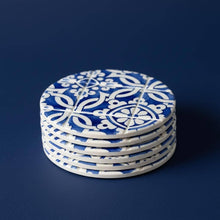 Lade das Bild in den Galerie-Viewer, Keramikuntersetzer Azulejo, 2er Set