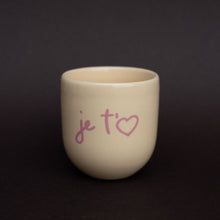 Charger l'image dans la galerie, Glossy Cup Je t'aime vanille