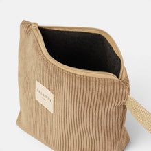 Lade das Bild in den Galerie-Viewer, Necessaire gross aus softem Cord toast