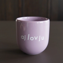 Load image into Gallery viewer, Glossy Cup aj lov ju